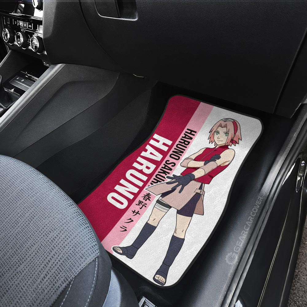 Haruno Sakura Car Floor Mats Custom Anime Car Accessories - Gearcarcover - 4