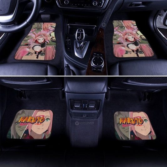 Haruno Sakura Car Floor Mats Custom Anime Car Interior Accessories - Gearcarcover - 2