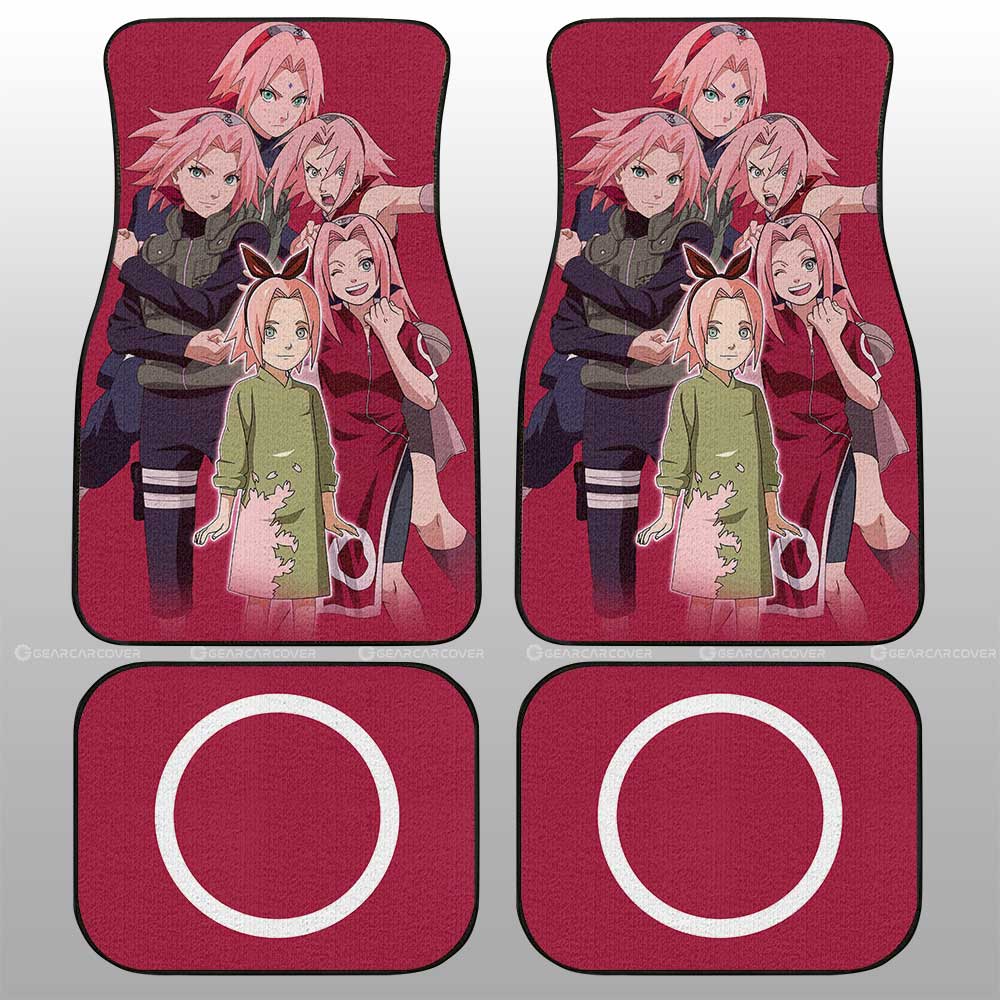 Haruno Sakura Car Floor Mats Custom Car Accessories For Fans - Gearcarcover - 2