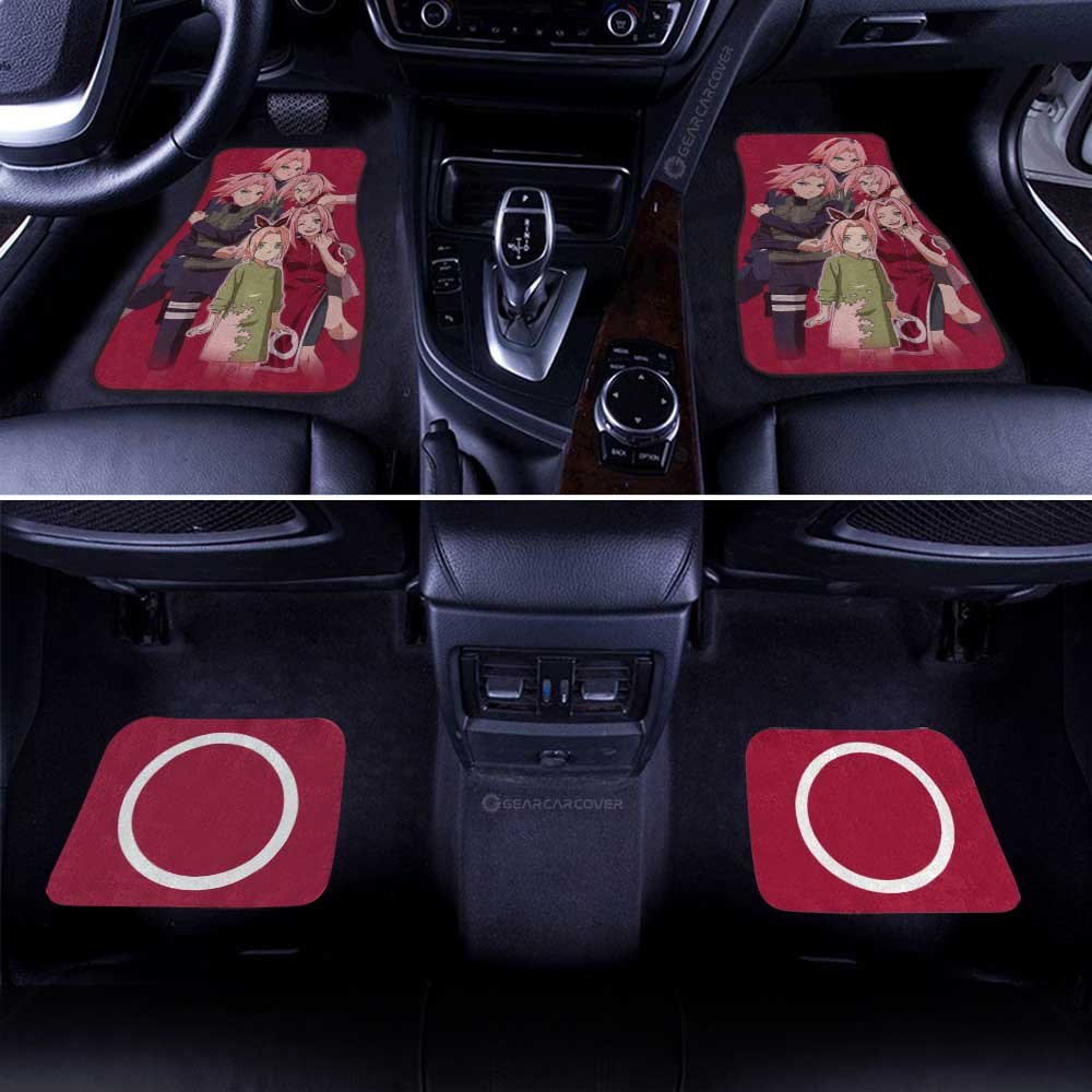 Haruno Sakura Car Floor Mats Custom Car Accessories For Fans - Gearcarcover - 3