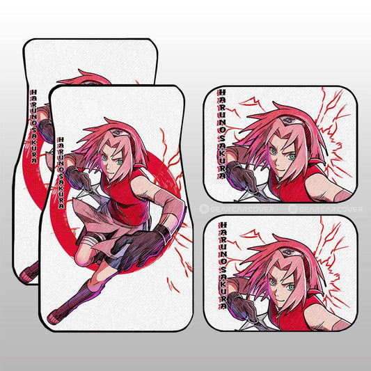 Haruno Sakura Car Floor Mats Custom For Anime Fans - Gearcarcover - 1