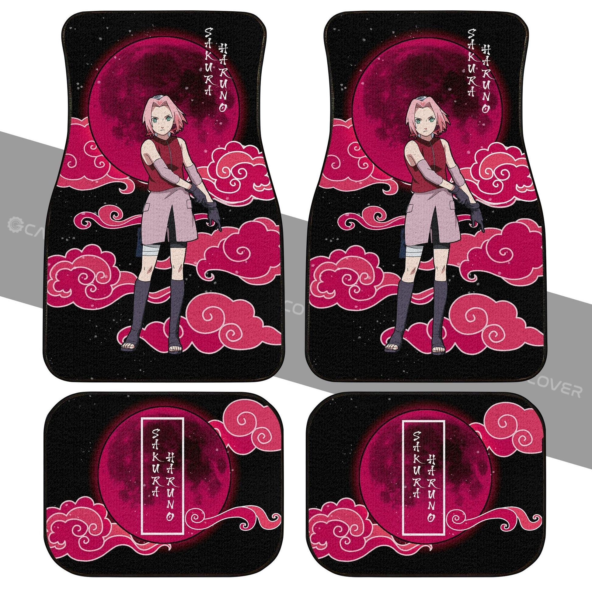 Haruno Sakura Car Floor Mats Custom Shippuden Anime Car Accessories - Gearcarcover - 2