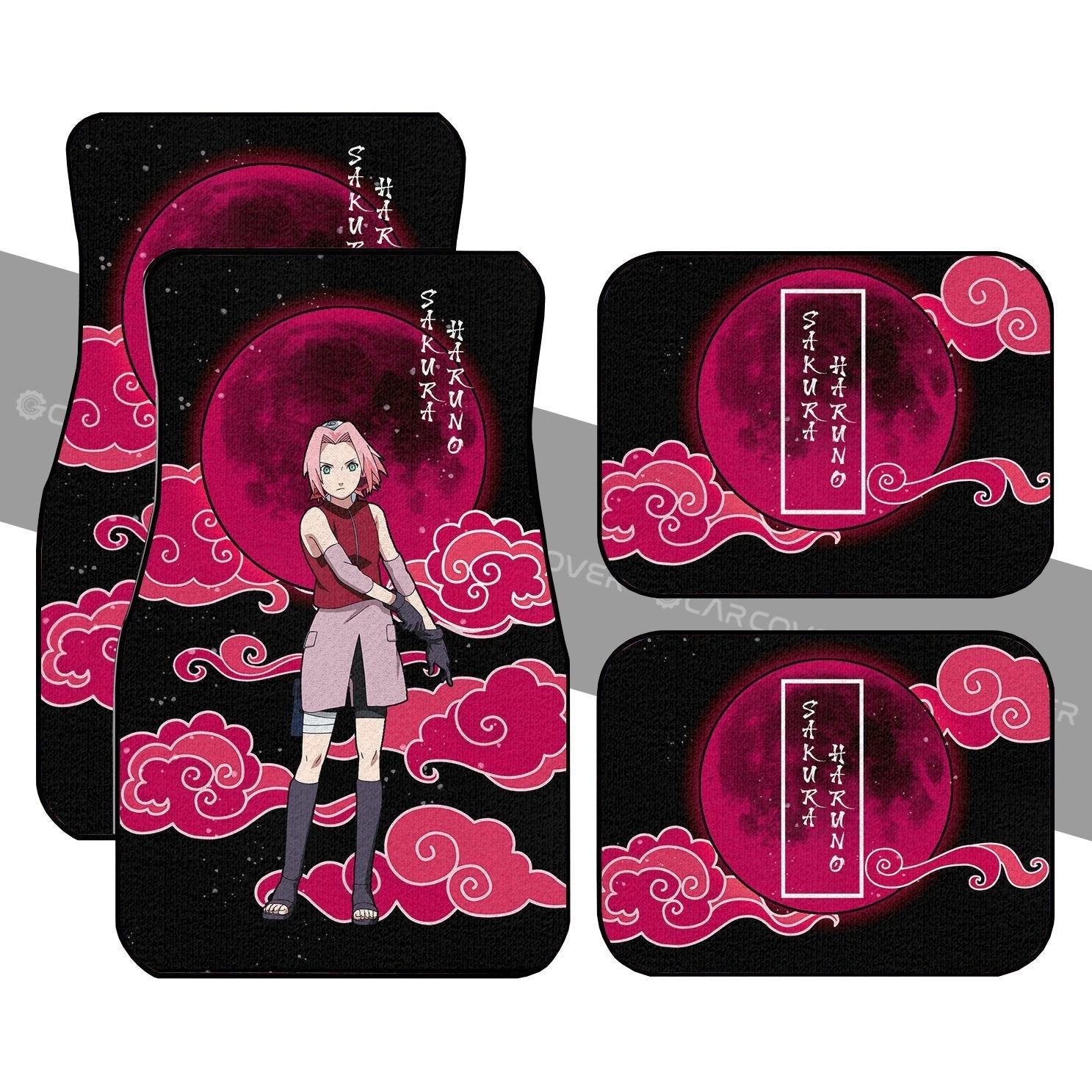 Haruno Sakura Car Floor Mats Custom Shippuden Anime Car Accessories - Gearcarcover - 1