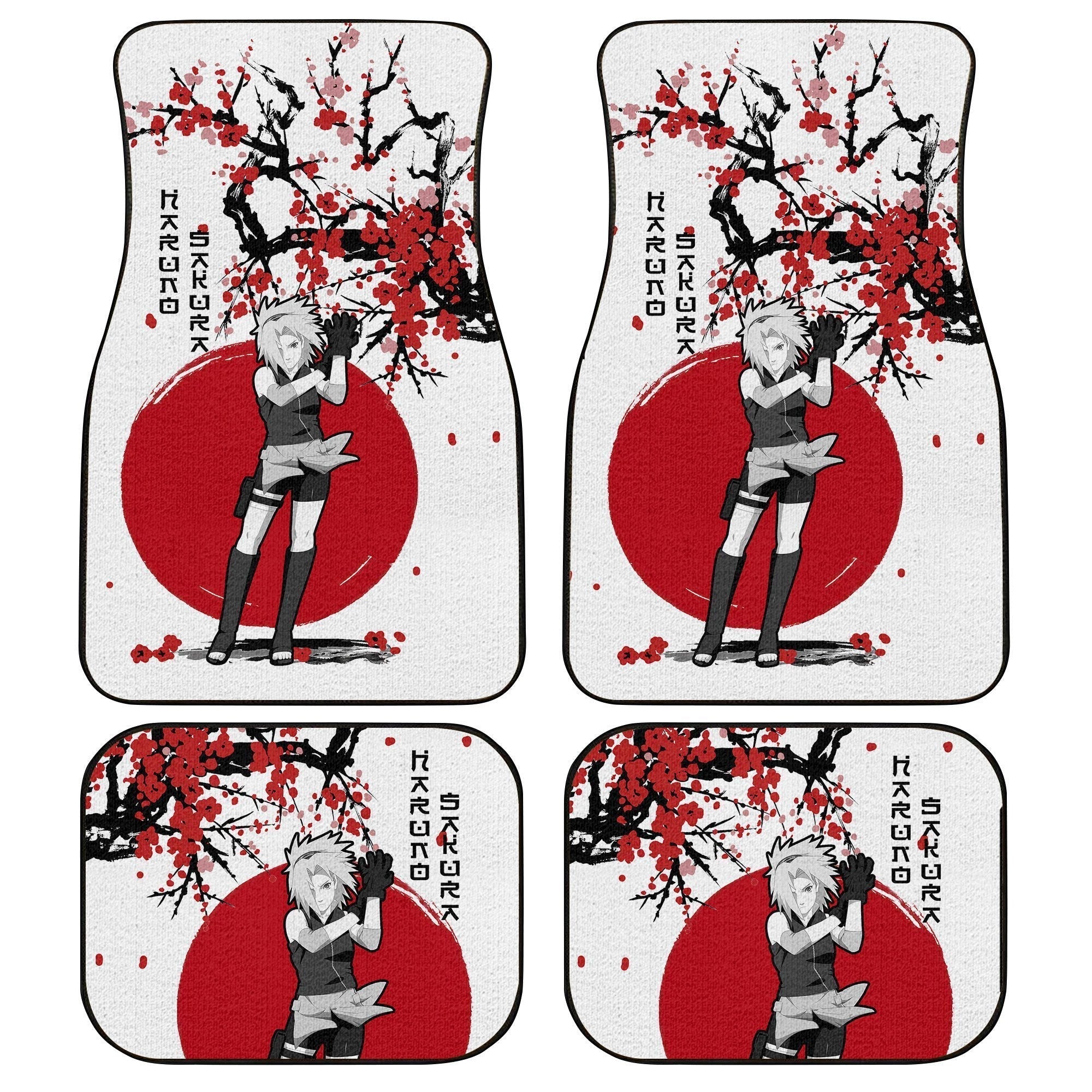 Haruno Sakura Car Mats Custom Japan Style Anime Car Interior Accessories - Gearcarcover - 1