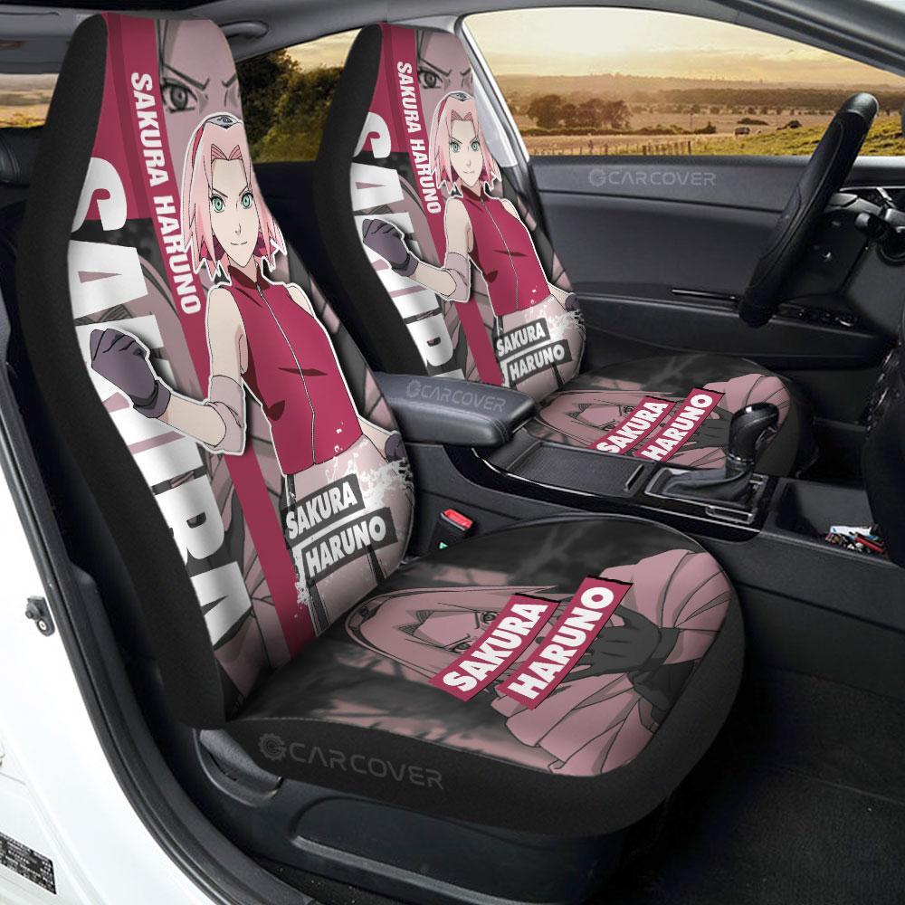 Haruno Sakura Car Seat Covers Custom Anime Car Accessories For Fan - Gearcarcover - 1