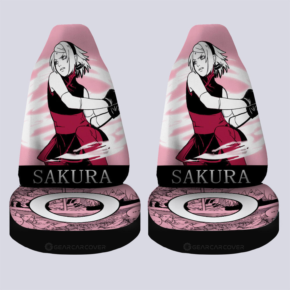 Haruno Sakura Car Seat Covers Custom Anime Car Accessories - Gearcarcover - 4