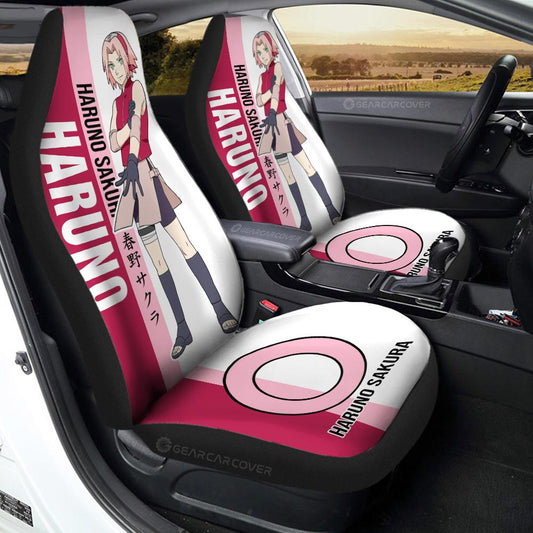 Haruno Sakura Car Seat Covers Custom Anime Car Accessories - Gearcarcover - 1