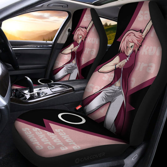 Haruno Sakura Car Seat Covers Custom Anime Car Interior Accessories - Gearcarcover - 2