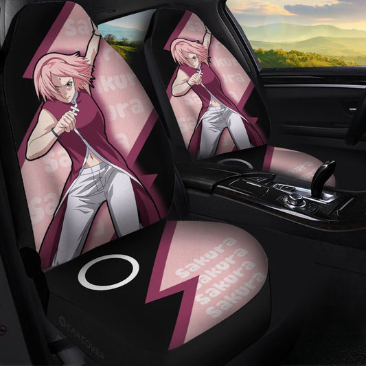 Haruno Sakura Car Seat Covers Custom Anime Car Interior Accessories - Gearcarcover - 1