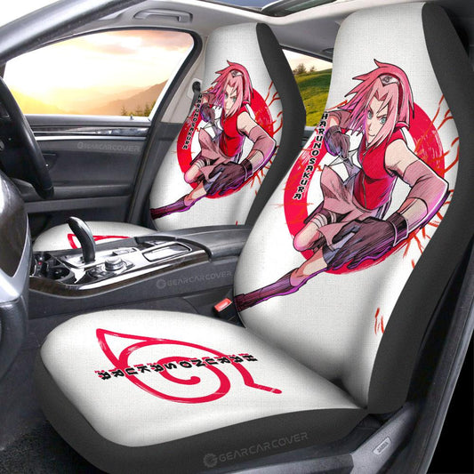 Haruno Sakura Car Seat Covers Custom For Anime Fans - Gearcarcover - 2
