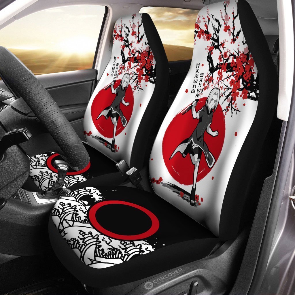 Haruno Sakura Car Seat Covers Custom Japan Style Anime Car Accessories - Gearcarcover - 2