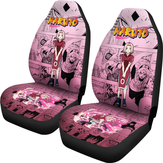 Haruno Sakura Car Seat Covers Custom Manga Anime Car Accessories - Gearcarcover - 2