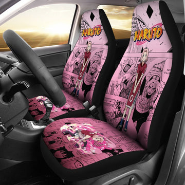 Haruno Sakura Car Seat Covers Custom Manga Anime Car Accessories - Gearcarcover - 1