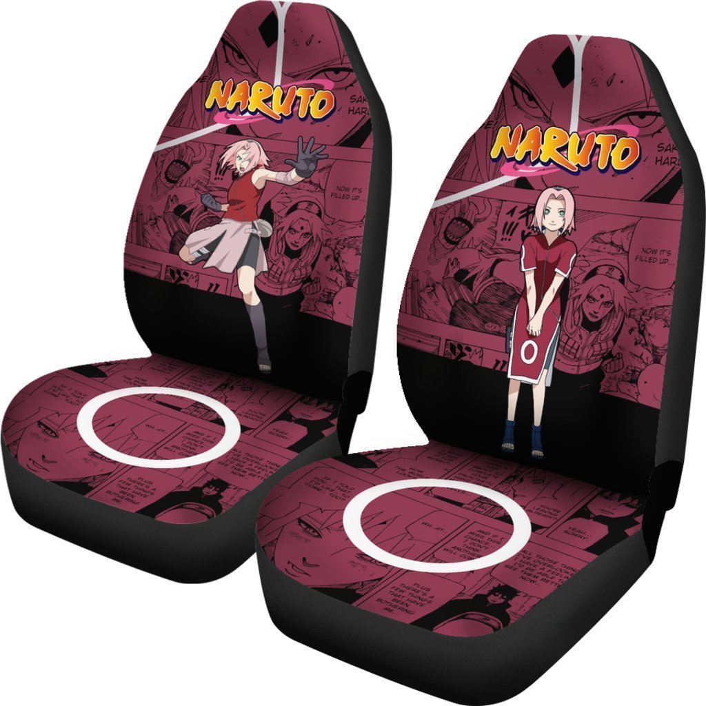 Haruno Sakura Car Seat Covers Custom Manga Anime Car Accessories - Gearcarcover - 2