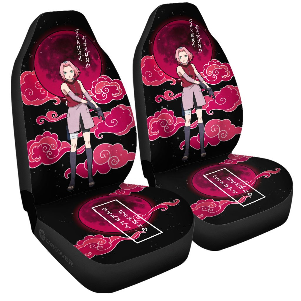 Haruno Sakura Car Seat Covers Custom Shippuden Anime Car Accessories - Gearcarcover - 3