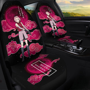 Haruno Sakura Car Seat Covers Custom Shippuden Anime Car Accessories - Gearcarcover - 1