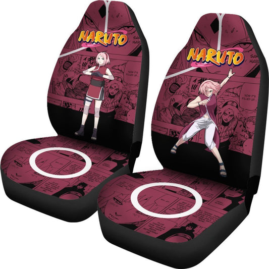 Haruno Sakura Car Seat CoversCustom Anime Car Accessories - Gearcarcover - 2