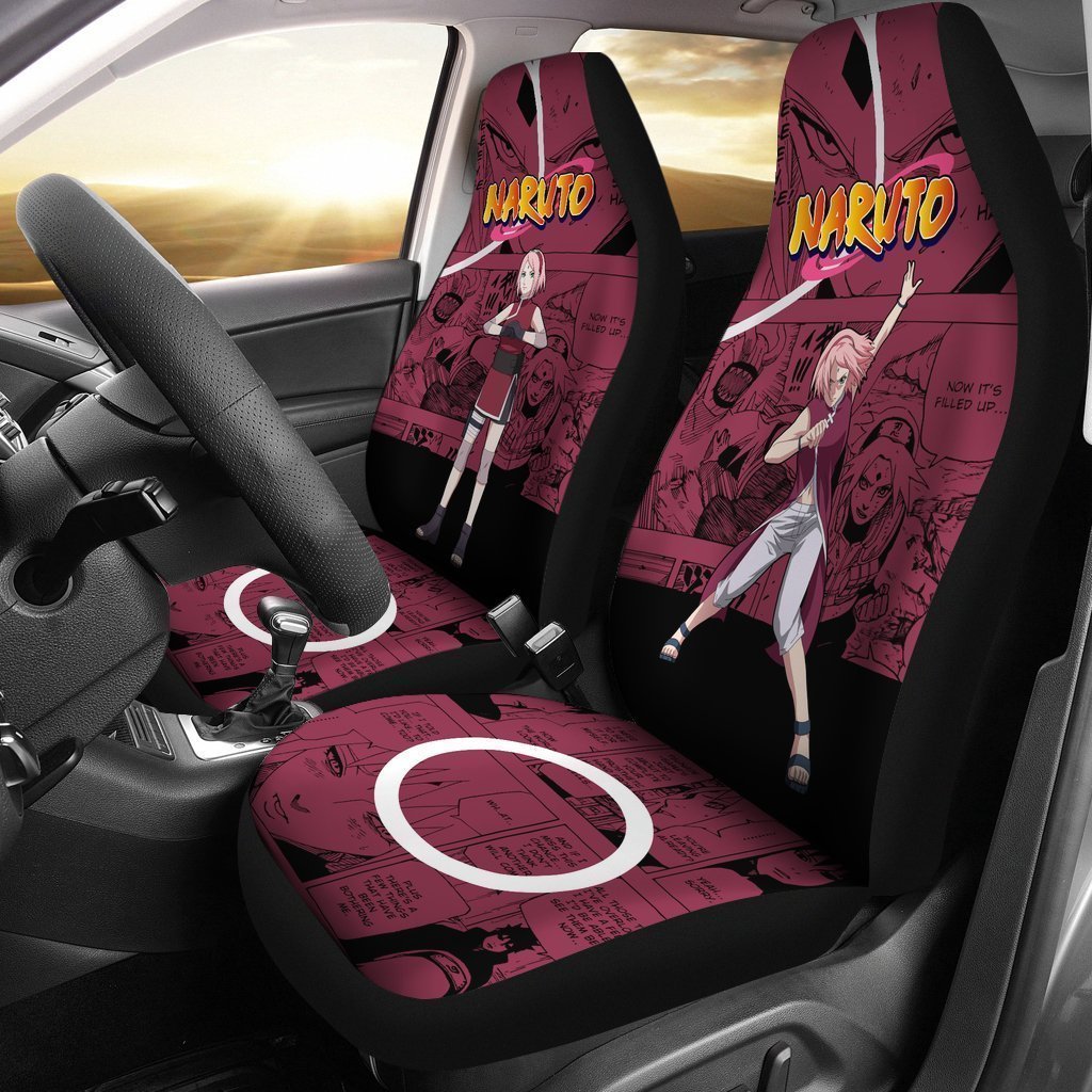 Haruno Sakura Car Seat CoversCustom Anime Car Accessories - Gearcarcover - 1