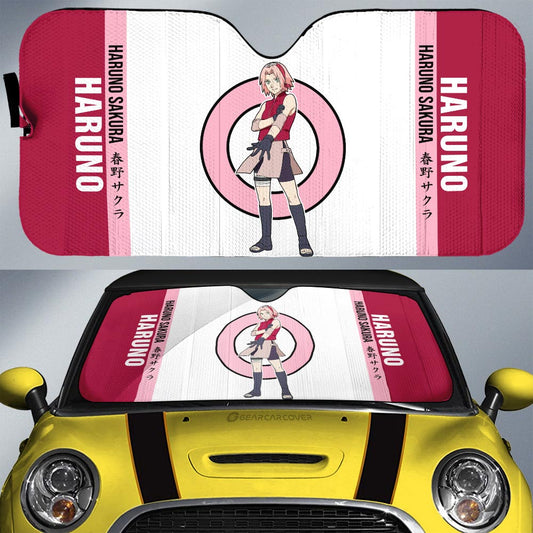 Haruno Sakura Car Sunshade Custom Anime Car Accessories - Gearcarcover - 1