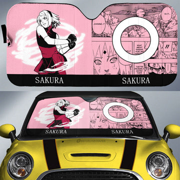 Haruno Sakura Car Sunshade Custom Anime Car Accessories Manga Color Style - Gearcarcover - 1