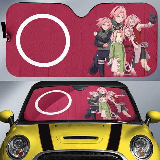 Haruno Sakura Car Sunshade Custom Car Accessories For Fans - Gearcarcover - 1