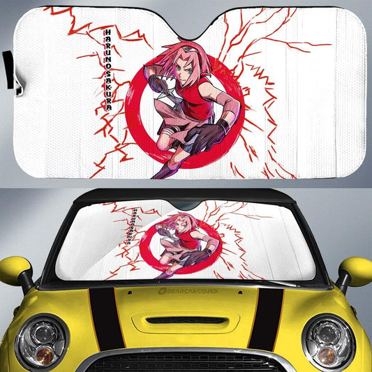 Haruno Sakura Car Sunshade Custom For Anime Fans - Gearcarcover - 1