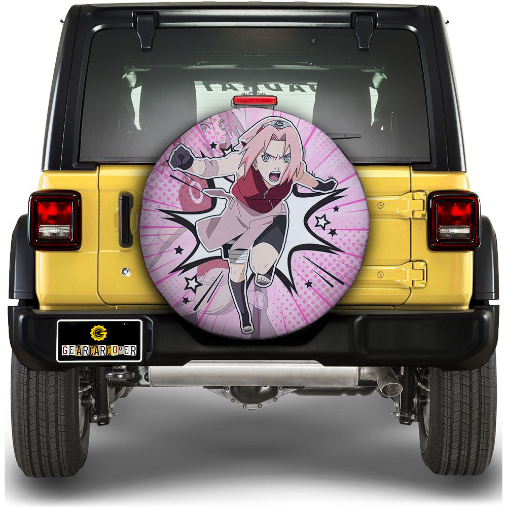 Haruno Sakura Spare Tire Covers Custom Anime Car Accessories - Gearcarcover - 3