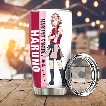 Haruno Sakura Tumbler Cup Custom Anime Car Accessories - Gearcarcover - 1