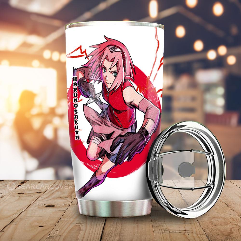 Haruno Sakura Tumbler Cup Custom For Anime Fans - Gearcarcover - 1