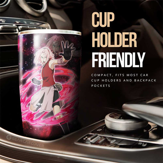 Haruno Sakura Tumbler Cup Custom Galaxy Style Car Accessories For Fans - Gearcarcover - 2