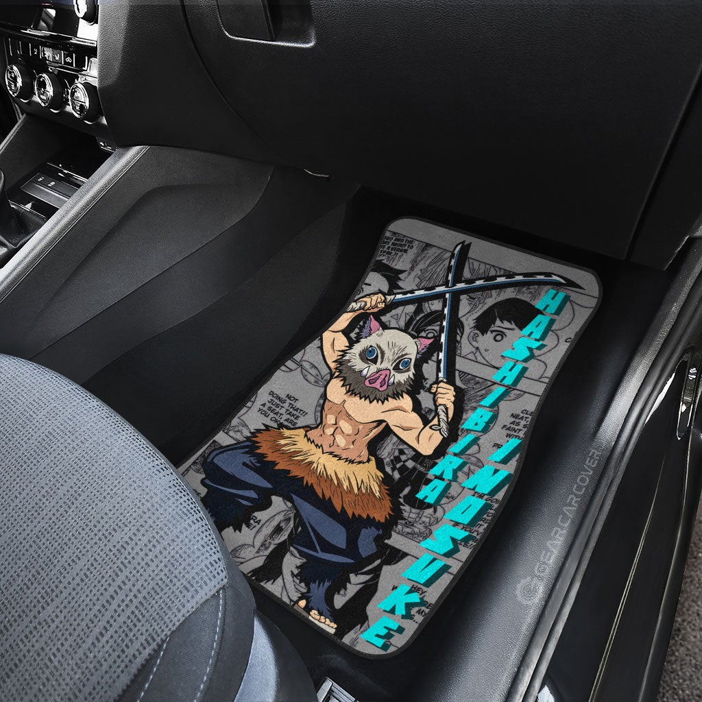 Hashibira Inosuke Car Floor Mats Custom Mix Mangas - Gearcarcover - 4