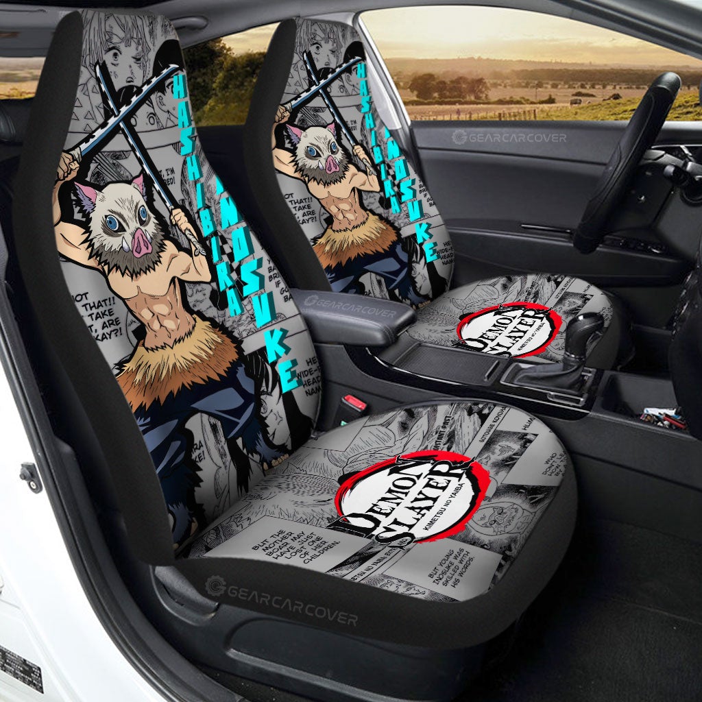 Hashibira Inosuke Car Seat Covers Custom Mix Mangas - Gearcarcover - 1