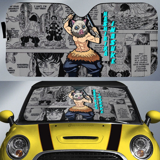Hashibira Inosuke Car Sunshade Custom Mix Mangas - Gearcarcover - 1