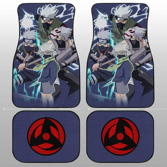 Hatake Kakashi Car Floor Mats Custom Anime Car Accessories For Fans - Gearcarcover - 2