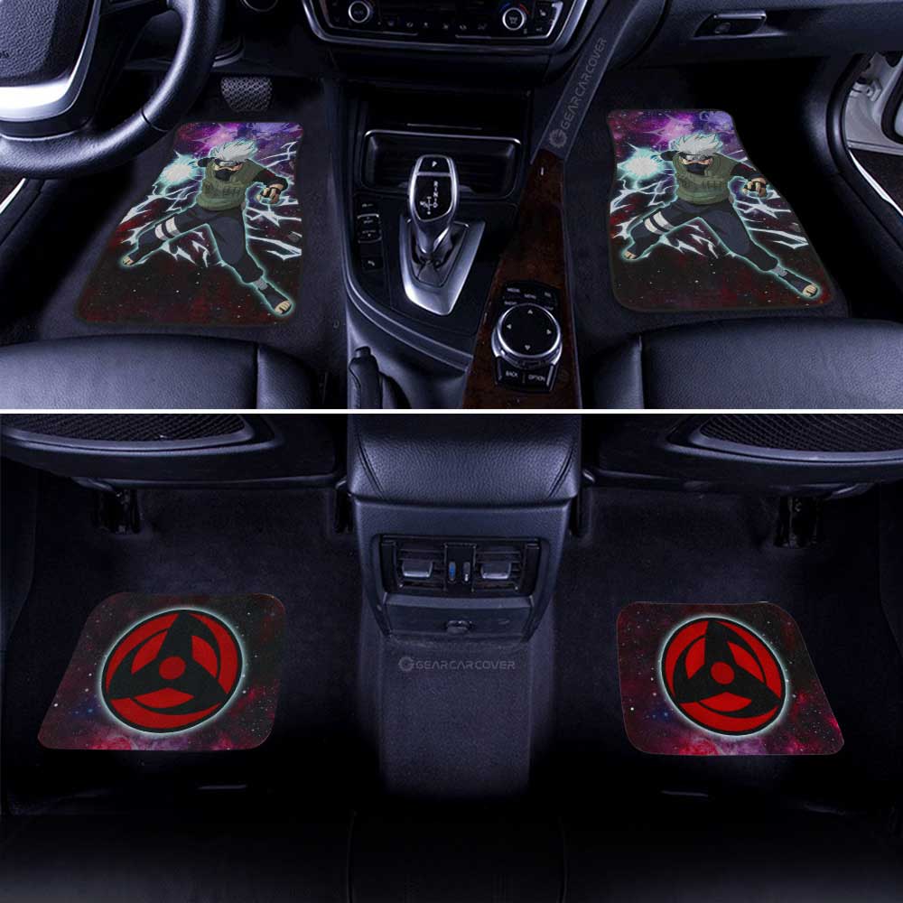 Hatake Kakashi Car Floor Mats Custom Anime Galaxy Style Car Accessories For Fans - Gearcarcover - 3