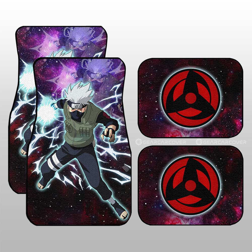 Hatake Kakashi Car Floor Mats Custom Anime Galaxy Style Car Accessories For Fans - Gearcarcover - 1