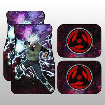 Hatake Kakashi Car Floor Mats Custom Anime Galaxy Style Car Accessories For Fans - Gearcarcover - 1