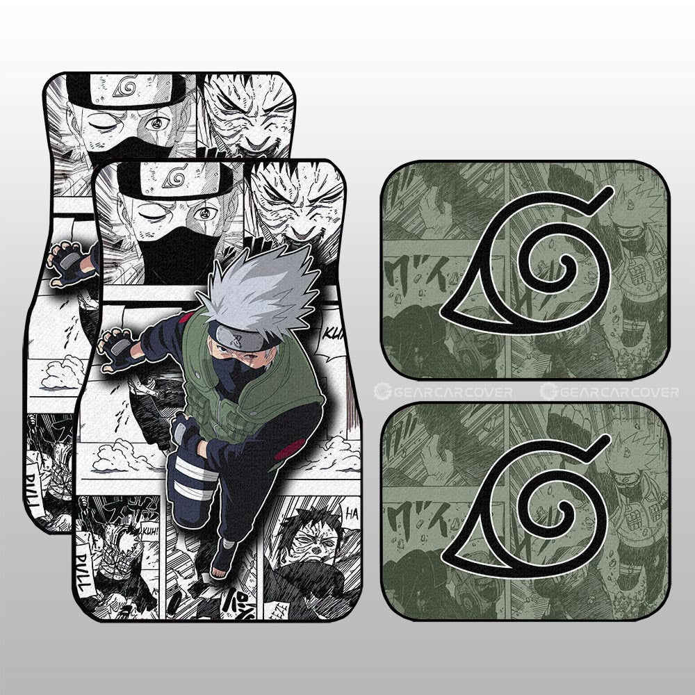 Hatake Kakashi Car Floor Mats Custom Car Accessories Mix Manga - Gearcarcover - 1