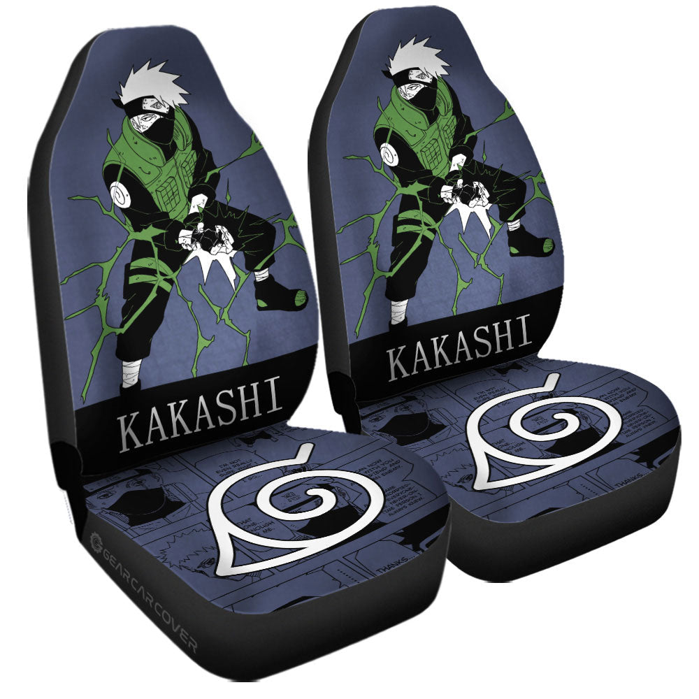 Hatake Kakashi Car Seat Covers Custom Anime Car Accessories Manga Color Style - Gearcarcover - 3