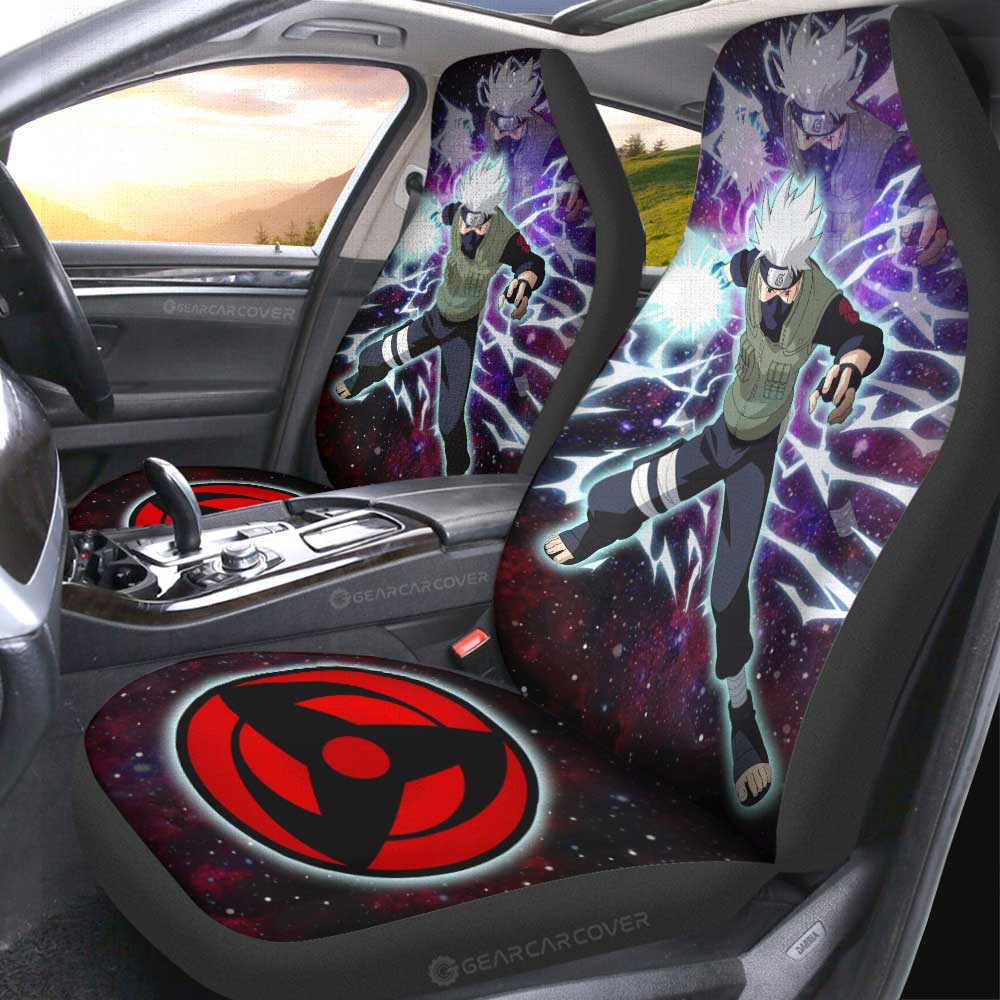 Hatake Kakashi Car Seat Covers Custom Anime Galaxy Style Car Accessories For Fans - Gearcarcover - 2