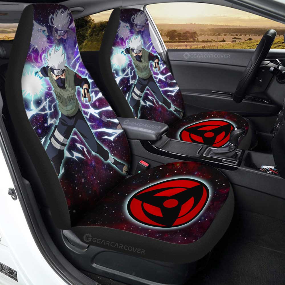 Hatake Kakashi Car Seat Covers Custom Anime Galaxy Style Car Accessories For Fans - Gearcarcover - 1