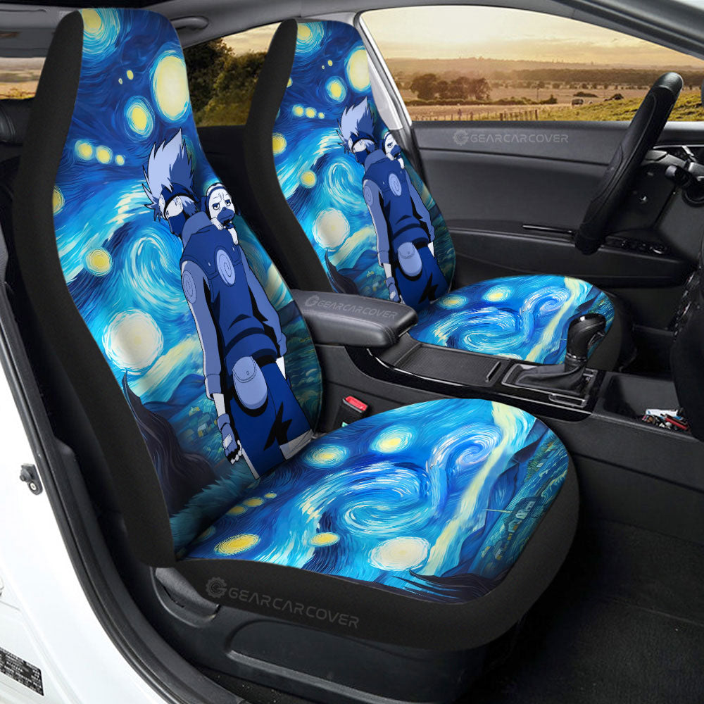 Hatake Kakashi Car Seat Covers Custom Starry Night Styles - Gearcarcover - 2