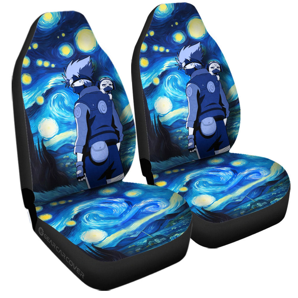 Hatake Kakashi Car Seat Covers Custom Starry Night Styles - Gearcarcover - 3