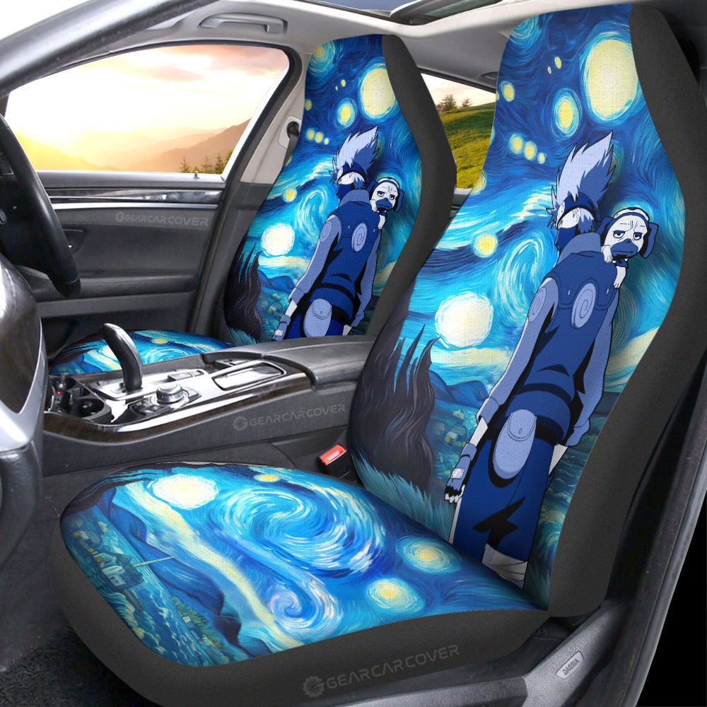 Hatake Kakashi Car Seat Covers Custom Starry Night Styles - Gearcarcover - 1