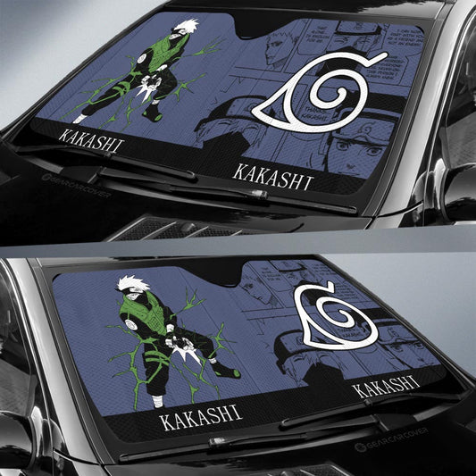 Hatake Kakashi Car Sunshade Custom Anime Car Accessories Manga Color Style - Gearcarcover - 2