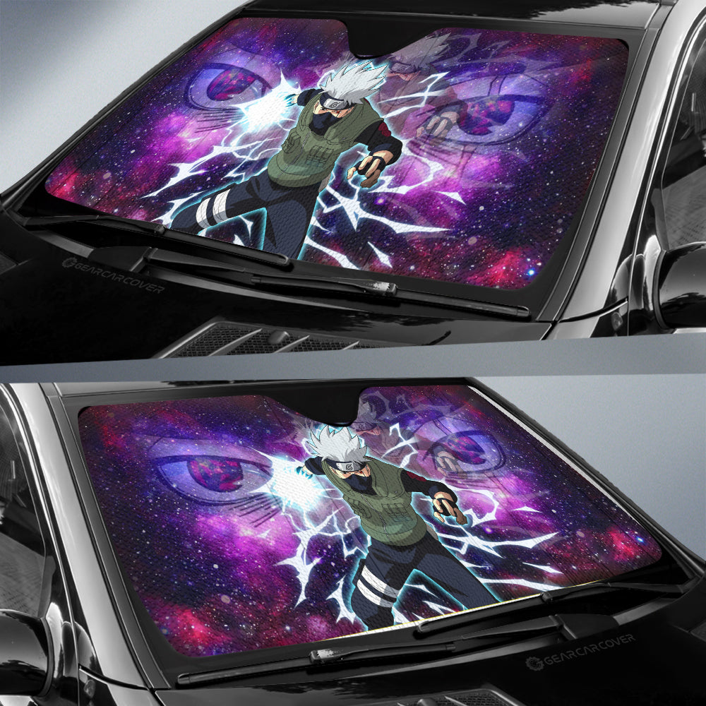 Hatake Kakashi Car Sunshade Custom Anime Galaxy Style Car Accessories For Fans - Gearcarcover - 2