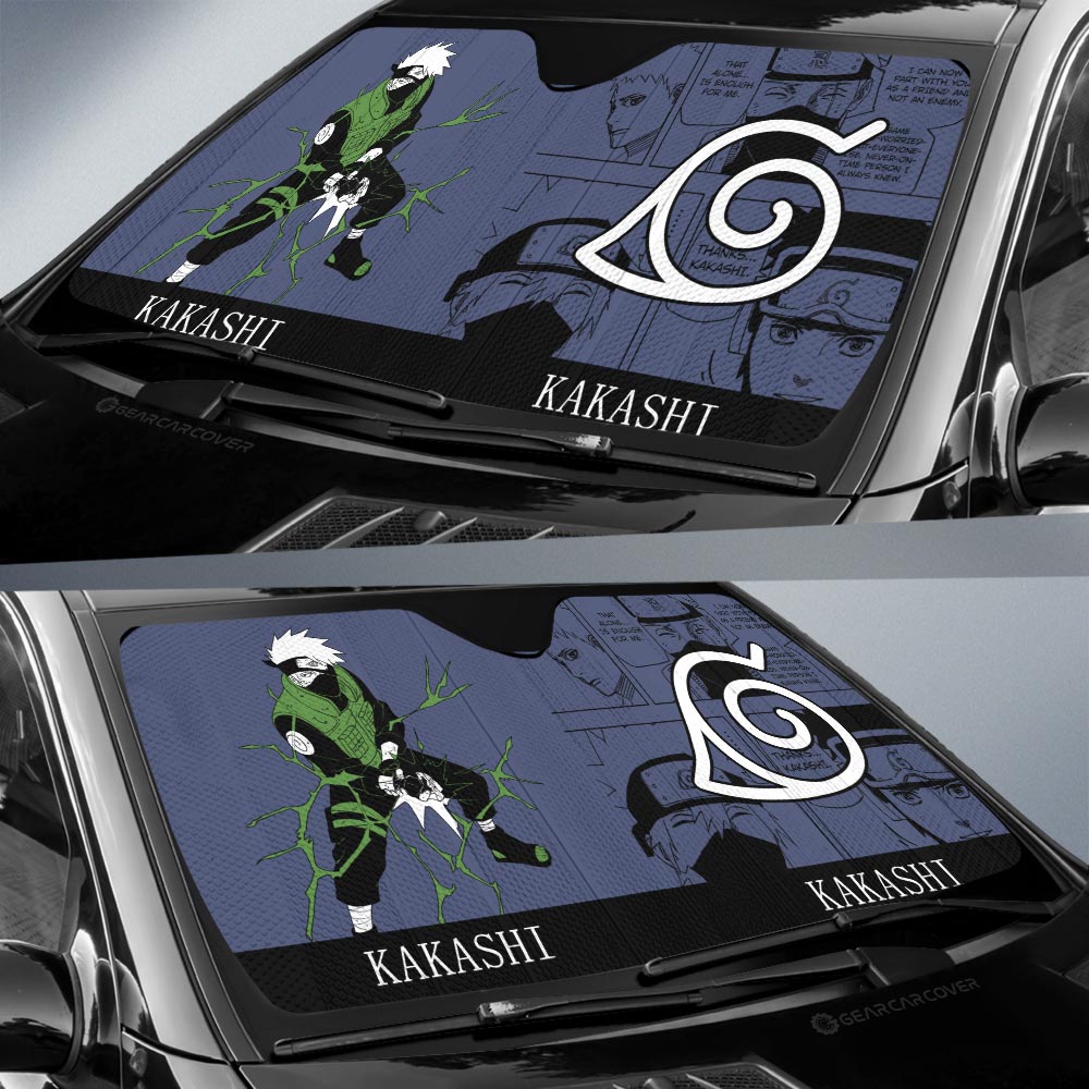 Hatake Kakashi Car Sunshade Custom Car Accessories Manga Color Style - Gearcarcover - 2