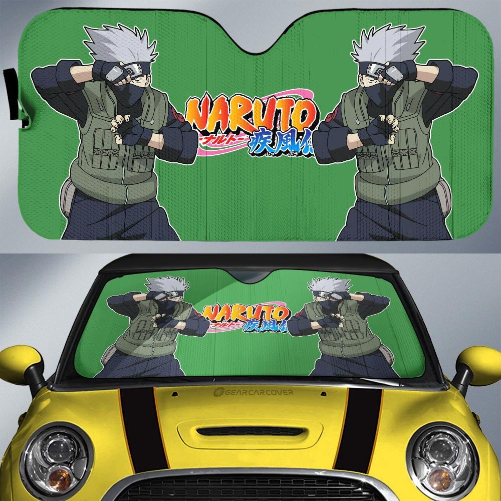 Hatake Kakashi Car Sunshade Custom Main Hero Anime Car Accessories - Gearcarcover - 1