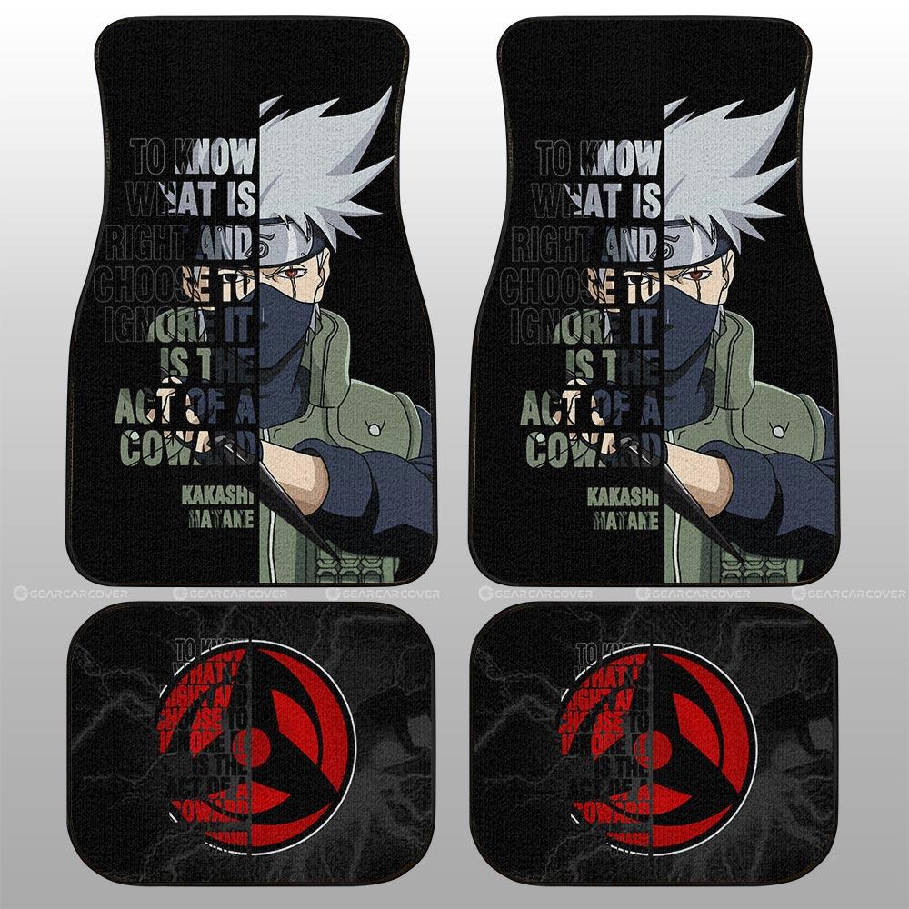 Hatake Kakashi Quotes Car Floor Mats Custom Anime Car Accessoriess - Gearcarcover - 2