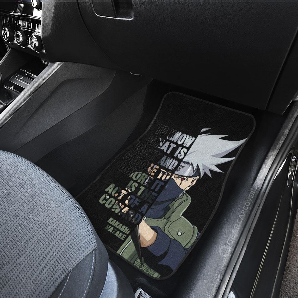 Hatake Kakashi Quotes Car Floor Mats Custom Anime Car Accessoriess - Gearcarcover - 4